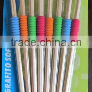 8pcs HB Nature Pencils With Eraser With Girps in Blister Card thumbnail-1