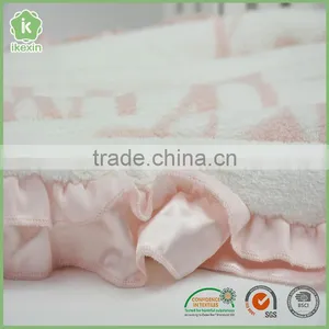 Wholesale Quaility Soft Coral Fabric Baby Blanket thumbnail-3