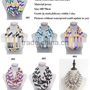 Chic New Orleans Party Mardi Gras Infinity (Forever Circle) Scarf thumbnail-1