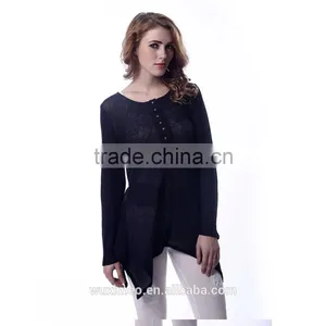 Casual Style From XS-5XL Large Size Promotional Cheap Top Level Lady Blouse uk thumbnail-1