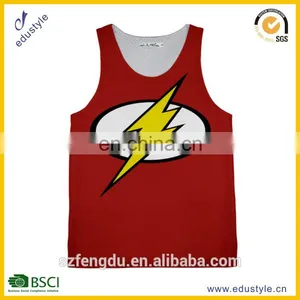 2015 New Mens Tank Top Wholesale Sublimation Tank Top/custom Gym Tank Top thumbnail-1