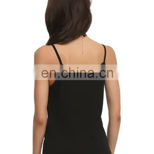 OEM Custom Made Women Cheap Price Different Colors Soft Running Custom Stringer Tank Top thumbnail-3