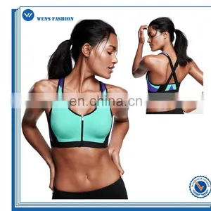 Custom Make Ladies Fitness Workout Front Close Sports Bra thumbnail-5