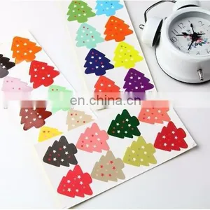 Cute Colorful Christmas Tree Box Bag Label Baking Bag Sealing Sticker Baby Shower Gift Decoration Craft Packing thumbnail-4