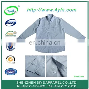 Wholesale High Quality Classical Navy Men Dress Shirt in ShenZhen thumbnail-1