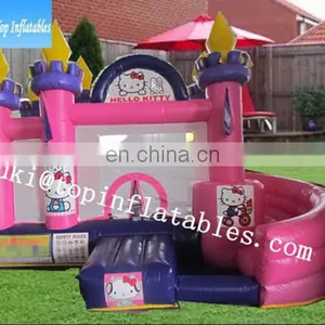 Used Commercial Bounce Houses for Sale,inflatable Pink Cat Bouncer thumbnail-1