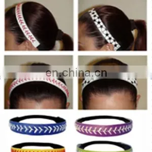 Hot Sale Cheap Sports Leather Softball Baseball Headband From Factory thumbnail-1