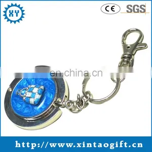 Floding Cheap Bag Hanger Hooks With Keychain thumbnail-1