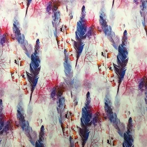 High Quality Chinese Factory Custom Digital Printing Viscose Fabric Flowers thumbnail-1
