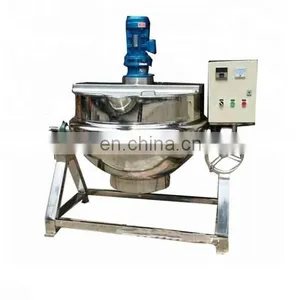 100 Liter Industrial Steam/gas/electric Jacketed Cooking Kettle Cooking Mixer Pot Jacket Kettle With Agitator thumbnail-1