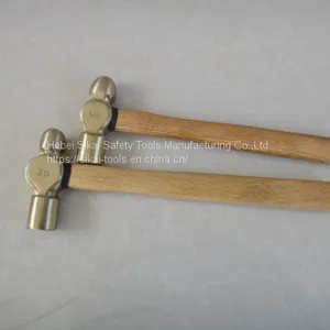 Anti Spark Hand Tools Ball Peen Hammer With Wooden Handle thumbnail-2