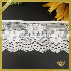 White Lace Fabric Guipure Embroidery French Lace for Wedding Dress FLL-039 thumbnail-2