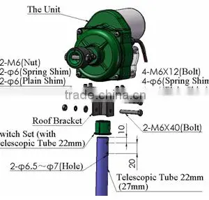 Electric Greenhouse Curtain Gear Winder thumbnail-1