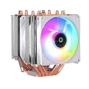 LIUYUEFENG X600 CPU Cooler 6 Heat Pipes With RGB Fan 3pin 90mm CPU Fan for Computer LGA775/115x/1366 AM2/AM3/AM4 thumbnail-1