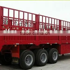 Dongfeng Fence Tri-axle Semi Trailer thumbnail-1