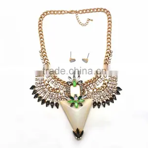 2015 Latest China New Pendant Jewelries Women Fashion African Beads Jewelry Set Cup Chain Jewelry Set thumbnail-2