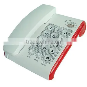 Basic Desk Phone Crystal Keyboard Corded Telephone thumbnail-1
