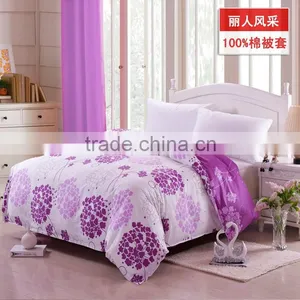 Flower Design 100% Cotton China Duvet Cover Set Reactive Printed Thick Comfoerter Cover Set thumbnail-5