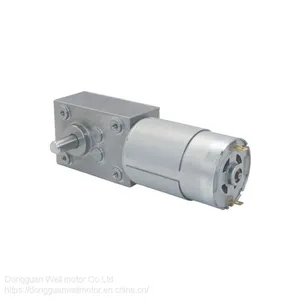 4058 dc Worm Geared Reduction Motor With Encoder Dual Shaft High Torque Geared Motor thumbnail-2