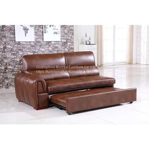 Folding Sofa Bed Modern Minimalist Functional Corner Combination Leather Art Living Room Furniture Storage Sofa Bed thumbnail-3