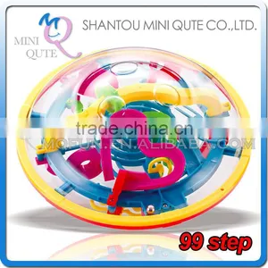 Mini Qute 99 Barriers 3D Labyrinth Maze Magical Intellect Ball Kids Balance Training Educational Toy 3d Puzzle Game NO.957 thumbnail-1