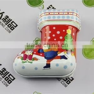 Chrismas Gift Case Tinplate Candy Box for Supermarket Promotion Sales thumbnail-2