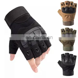 Hard Knuckle Fingerless Half Finger Climbing Outdoor Sport Workout Hunting Shooting Combat Tactical Gloves thumbnail-1