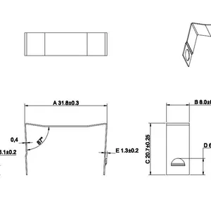 FK-ETD29 Clip FK-ETD29 Transformer Clip ETD29 Spring Clamps,SUS301 Material,Inventory Sales,fast Delivery. thumbnail-2