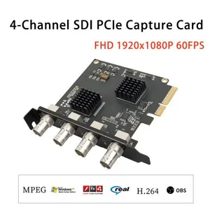 4 SDI Input 1080P 60FPS 4 Channel PCIe Video Capture Card thumbnail-1