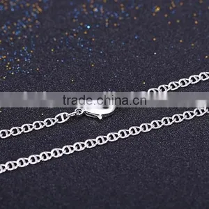 2015 Wholesale Fashion Jewelry Rhodium Plated Cheap Chain Necklace thumbnail-4