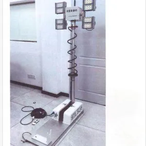 YZH0.6-1.95CA Vehicle Roof Mounted Telescopic Mast Tower With 4 LED Lights for Fire Truck thumbnail-1