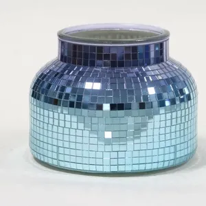 Glass Vessel Container Mosaic Vase thumbnail-1