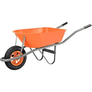 Steel Wheelbarrow With Standard Compliant Design and Free Spare Parts Service thumbnail-1