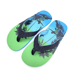 Factory Direct Wholesale Fashion EVA Flip Flops Slider for Children OEM Logo thumbnail-2