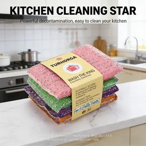 Multi-Use Colorful Sponge Kitchen Dish Sponges for Dishes, Counters & Appliances thumbnail-3