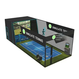 Indoor Trendy Play Sports Hall Intelligent Simulated Tennis-playing Sports Practice Digital Projection Interactive Game Hitting Equipment thumbnail-5