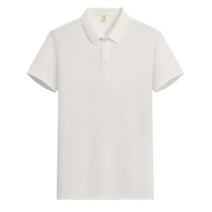 Custom Logo Wholesale Men's Summer Polo Shirt High Quality Breathable Moisture-wicking Solid Color Class Tees Club Apparel thumbnail-2