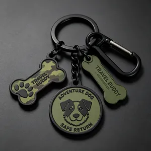 Personalized Engraving Pet Name Tag Anti-lost Metal Pet Tag Custom Logo Pet ID Nameplate For Dogs And Cats thumbnail-3