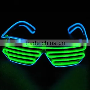 Two-Colored EL Light Shutter Shades Glasses thumbnail-1