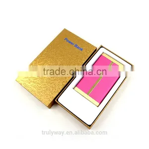 Customizing LOGO Portable Charger 6000mah Leather Power Bank thumbnail-1