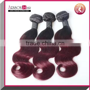 Grade 7A Brazilian Human Hair Estension Body Wave 1b/99j Unprocessed Brazilian Virgin Hair Weave thumbnail-5