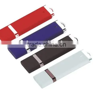 Concise Style Rectangle Usb Flash Drive 2.0 Plastic Metal Usb Pendrive 4gb With Box thumbnail-2
