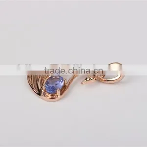 Newest Arrivaling High Quality Gold Swan Pendant With Tanzanite thumbnail-3
