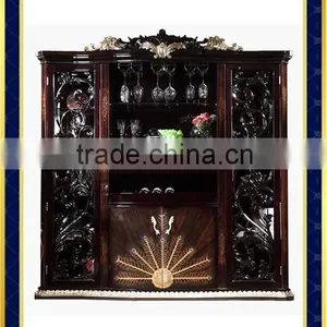 AK-6017 Hot Sale Top Quality Best Price Wooden Wine Storage Cabinet thumbnail-1