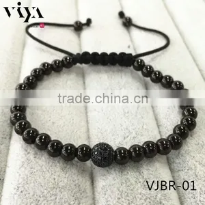 2016 Latest Fashion Beaded Wrap Steel Beads Wrist Bracelet thumbnail-2