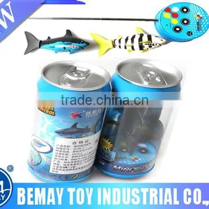 Coke Can Mini 3CH Remote Control Air Flying RC Shark Fish Water Game Toy thumbnail-1
