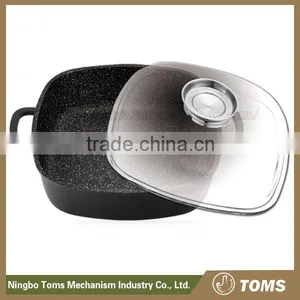 Induction Bottom Die Cast Aluminium Square Skillet Fry Pan thumbnail-2