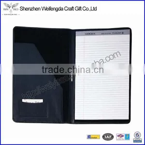 Top Grade Black Useful Fashion A4 Leather Notepad Holder thumbnail-1