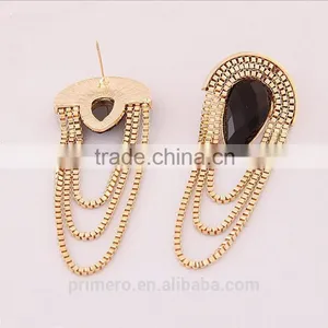 The New Bohemian Long High Temperament Tassel Exaggerated Earring Factory China thumbnail-3