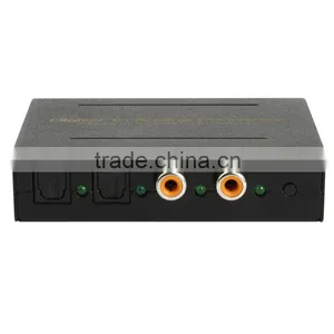 Digital Optical Coaxial Toslink Signal to Analog Audio Converter Adapter RCA L/R thumbnail-1